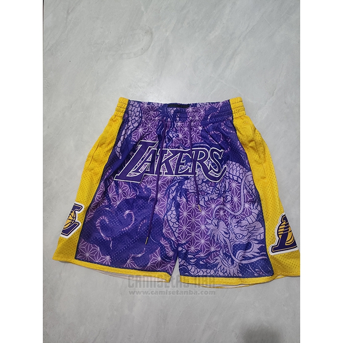 Pantalone Los Angeles Lakers Asian Heritage Just Don Violeta